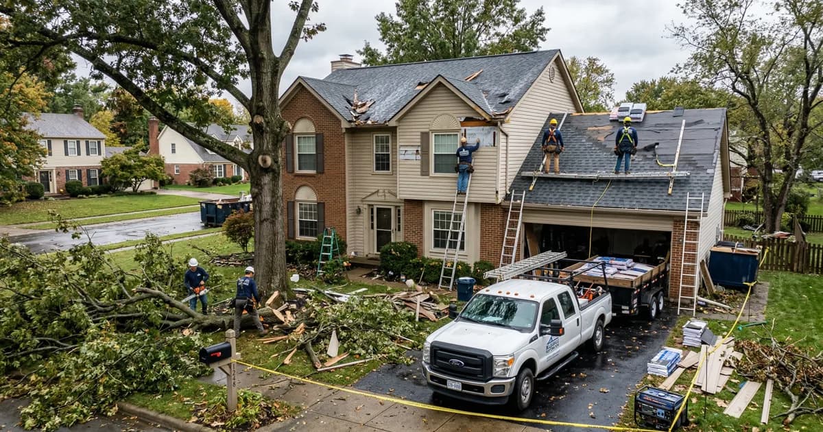 How Long Does Storm Damage Repair Take in Chevy Chase, Lexington?