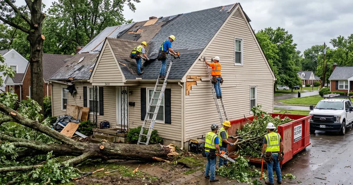 Storm Damage Repair in Ellerslie - What to Expect from Start to Finish