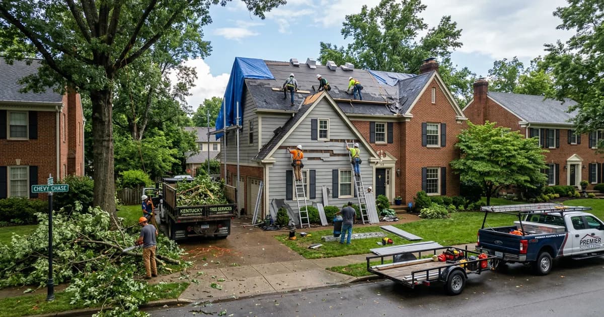 Why Chevy Chase Homeowners Hire Professionals for Storm Damage Repair