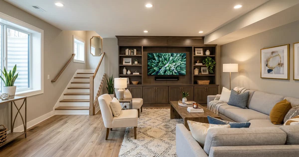 Why Hartland Homeowners Hire Professionals for Basement Finishing